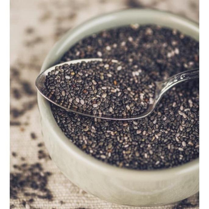 

STOK TERBATAS BLACK CHIA SEED 500 GR MEXICO PREMIUM NATURAL GRADE BY CHIAJOY