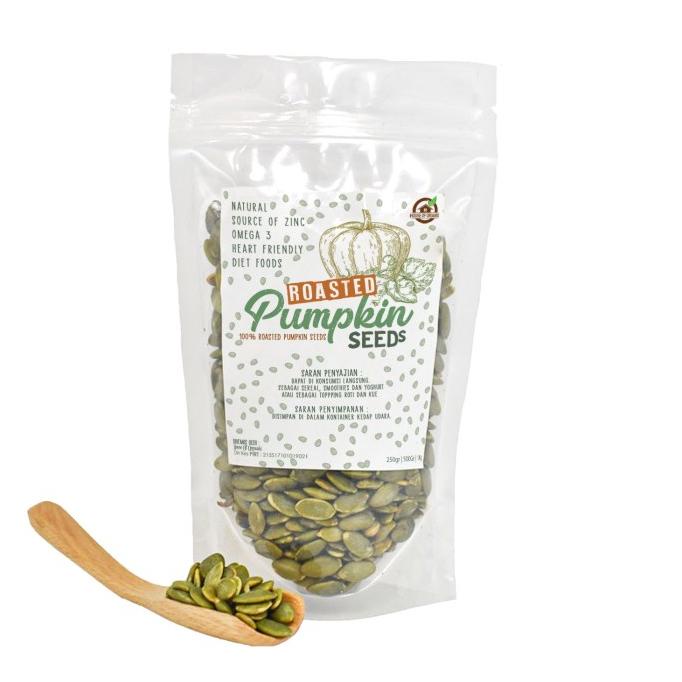 

PRODUK ROASTED PUMPKIN SEEDS ( BIJI LABU PANGGANG ) - 250 GR