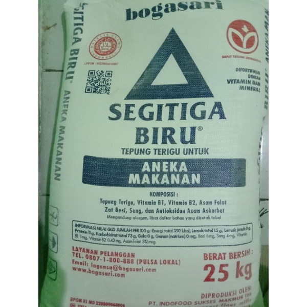 

Terigu Segitiga Biru Bogasari Kiloan Repack