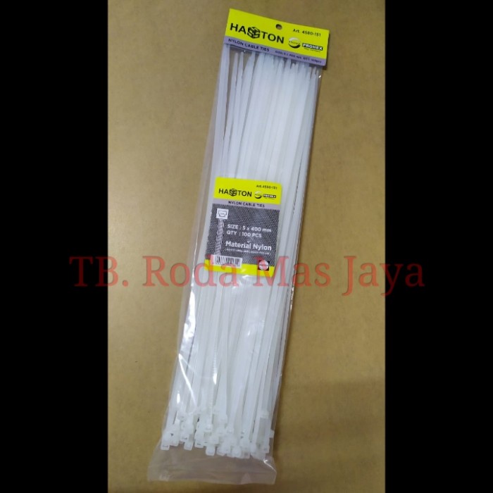 

Terlaris Kabel Ties/Tali Kabel/Cable Tie Haston Putih 40 Cm