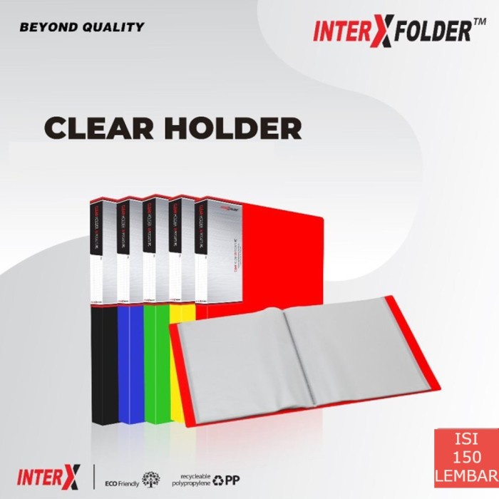

Terlaris Interx Clear Holder Folio F4 150 Plus Casing Box Merk Inter X