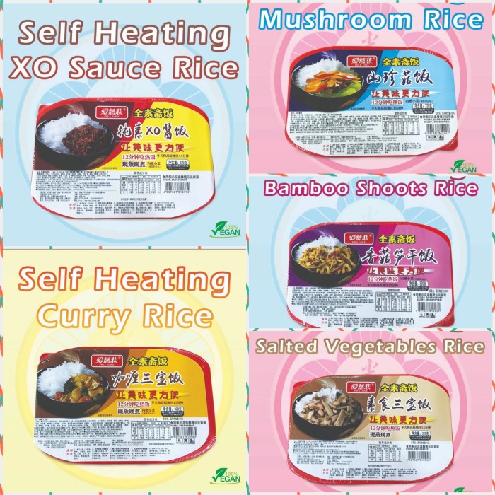 Hotpot Self Heating Instant Rice - Nasi Instan Vegan & Vegetarian