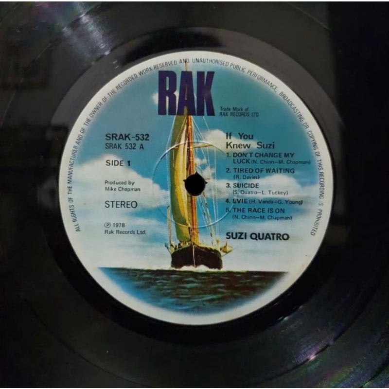 Vinyl Piringan Hitam 12 inch Suzi Quatro - If You Knew Suzi
