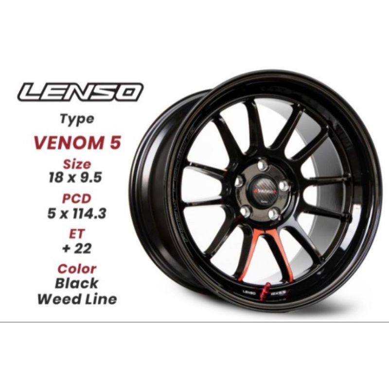 Velg Pelak Venomenal Pelak Terlaris Venom 5 Ring 18 Innova Expander Terios Hrv Civic dll Bisa shoopi