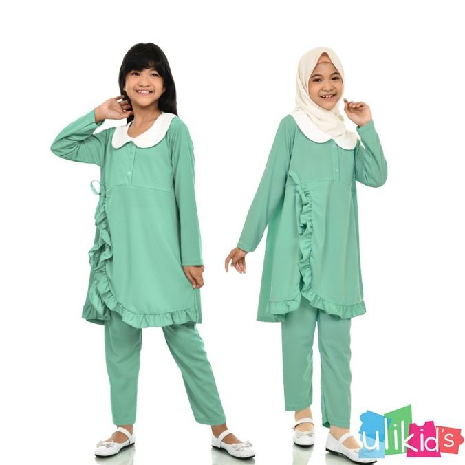 Ulikids Gamis Anak Perempuan / pakaian anak / baju setelan anak harian