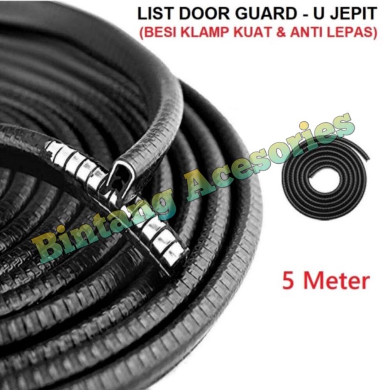 Lis Pintu Karet Mobil SIGRA Hitam Kret Dekorasi