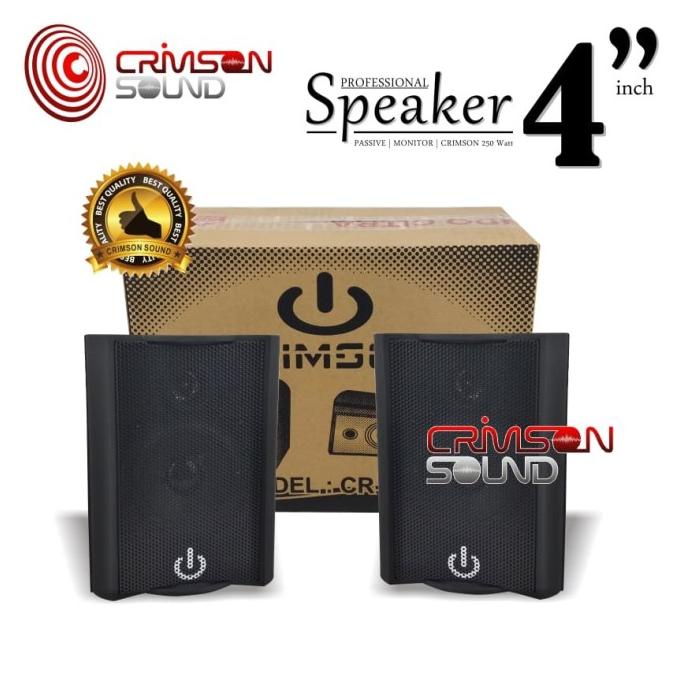 Discount Speaker 4 inch Pasif Crimson CR-402 2 Way Monitor SPEAKER BLUETOOTH/SPEAKER JBL/SPEAKER POL