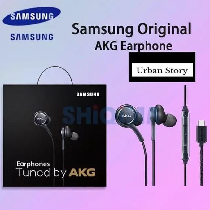 ORIGINAL EARPHONE AKG USB TYPE C SAMSUNG S20 S21 FE A33 A53 A73 5G lge09