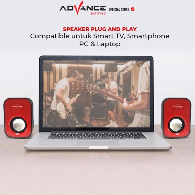 TERMURAH Advance Duo 026 - Multimedia Speaker PC Notebook Laptop SPEAKER BLUETOOTH/SPEAKER JBL/SPEAK