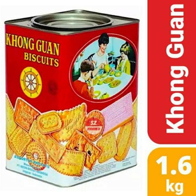 

KUE KALENG BISKUIT KHONG GUAN KALENG BESAR 16000GR WAFER KUE BUAH TANGAN EL09I09A82L