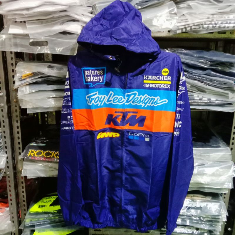 JAKET PARASUT HUSQVARNA MOTOR CROSS MX TRAIL TRABAS KTM RACING ADVENTURE