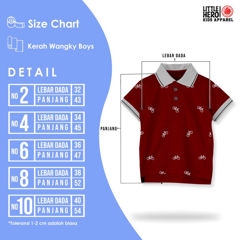 Atasan Kaos Polo Shirt Kerah Wangki Full Print Anak Laki-laki