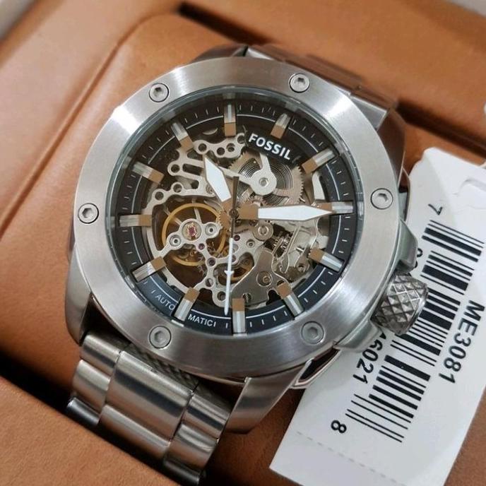 Fossil Me3081 Automatic Silver 45Mm Original