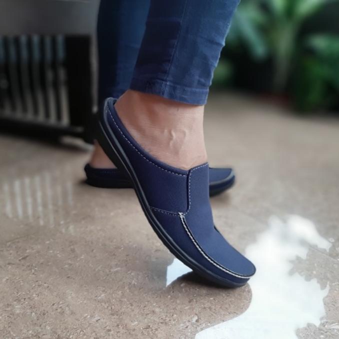 Slop Pria Sepatu Sandal Pria Sendal Kanvas