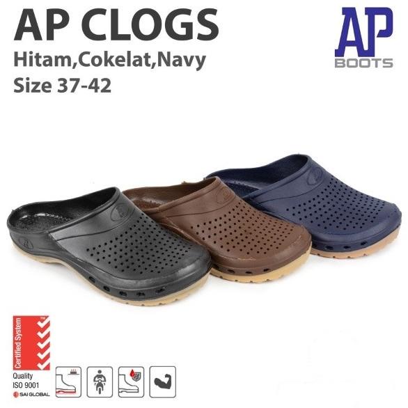 Sandal Slop Ap Clogs - Sandal Ap Boots Karet Anti Slip