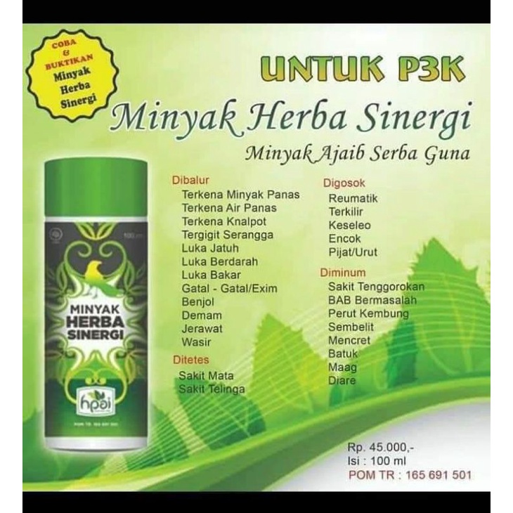 Minyak Herbal Sinergi ( MHS) HPAI