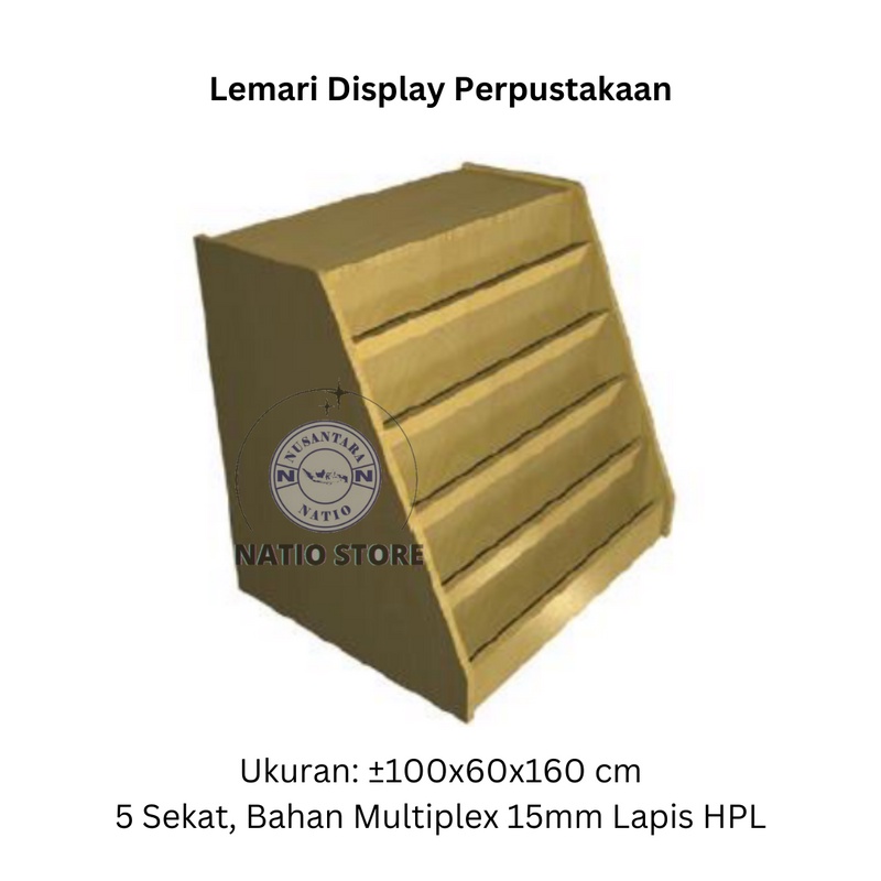 

Lemari Display Perpustakaan 5 Sekat