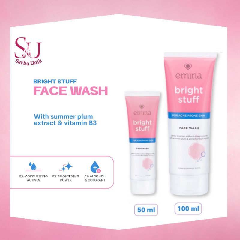 Emina Bright Stuff Acne Prone Face Wash 50 ml &amp; 100 ml