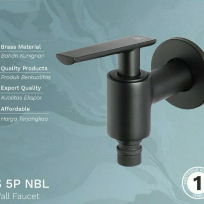 KERAN AIR KAMAR MANDI MODEL TOTO HITAM/KRAN WUDHU BLACK/KRAN TEMBOK