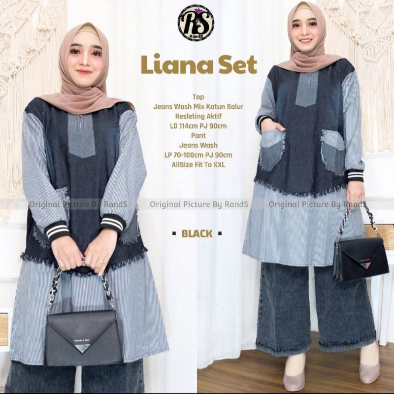 LIANA JUMBO SET | SETELAN JEANS JUMBO | SETCEL JEANS JUMBO | ONESET JEANS JUMBO