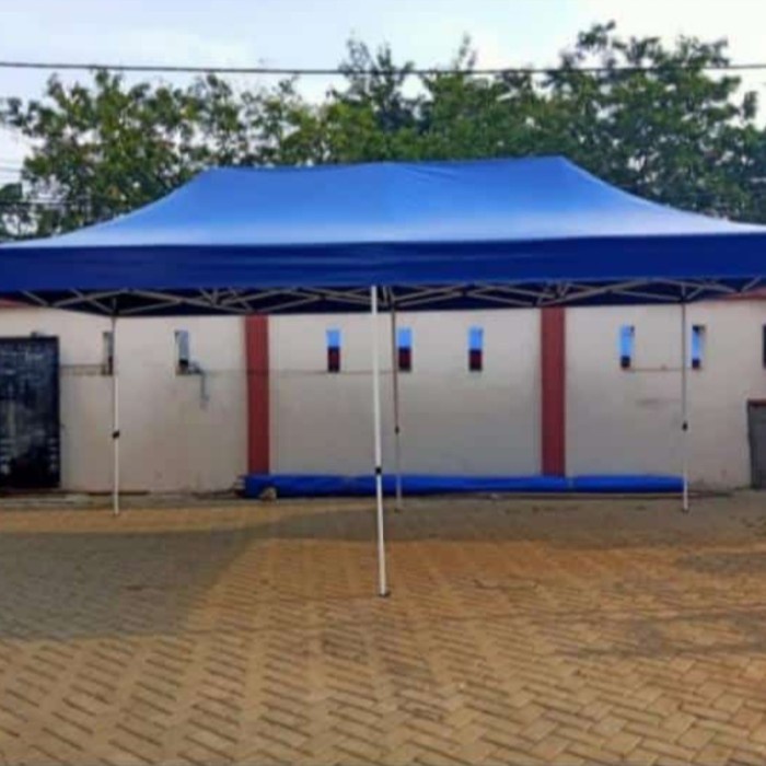 tenda lipat uk 3x6 full dinding - Biru