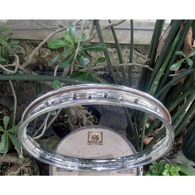 VELG DID CHROME RING 17 UKURAN 140 ORIGINAL BEKAS COPOTAN VELG DID BESI CHROME RING 17