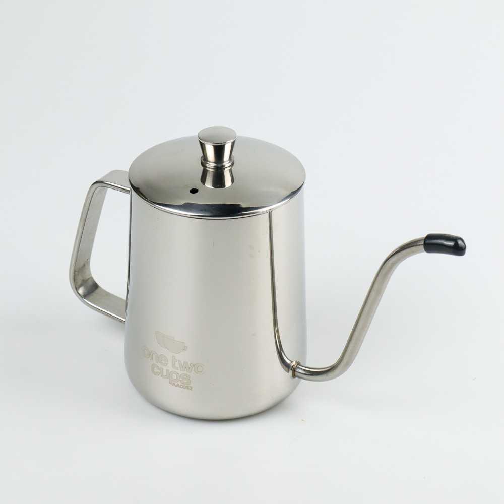 One Two Cups Teko Pitcher Kopi Teapot Drip Kettle Cup Stainless Steel A0052