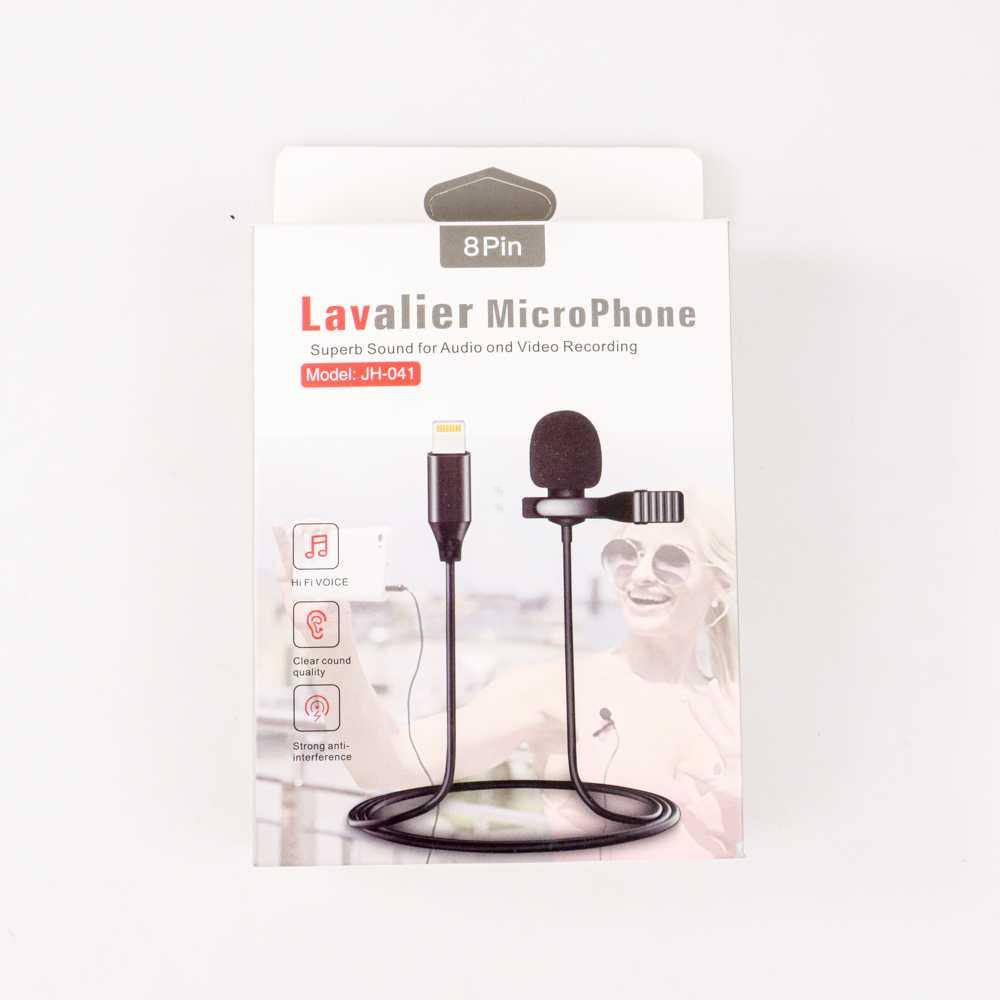 TaffSTUDIO Microphone Clip-on Lightning Plug Lavalier iPhone H-041