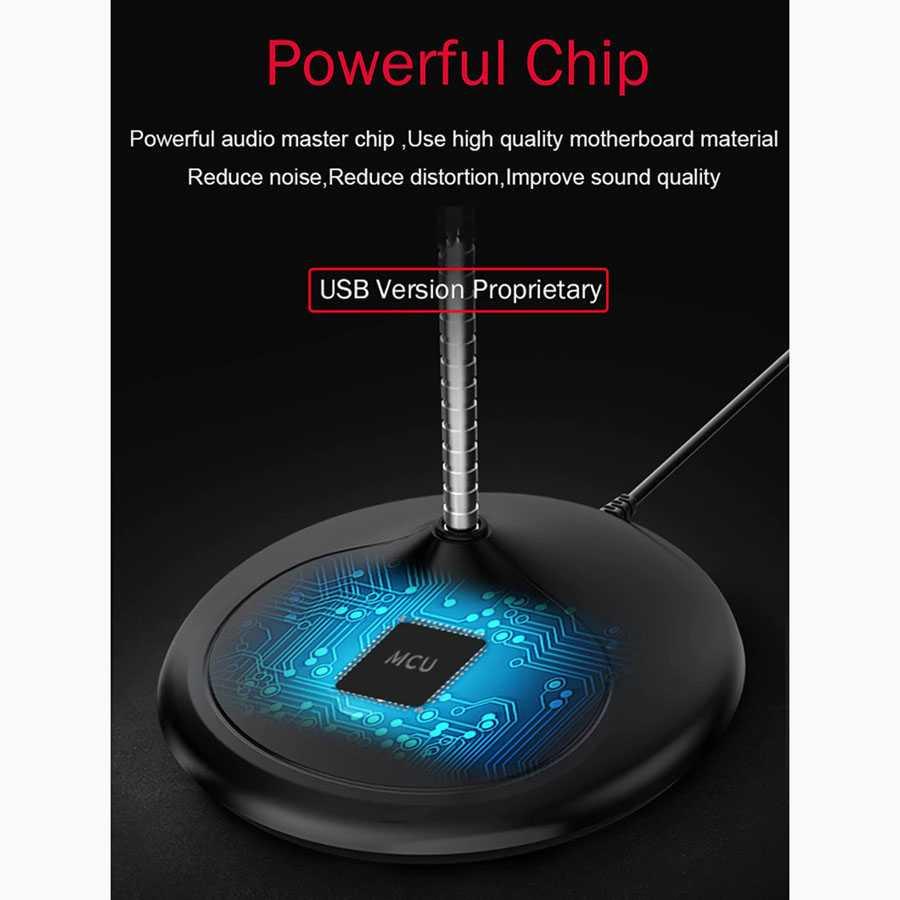 Popupine Studio Stereo Recording Microphone 360 Degree 3.5mm F300