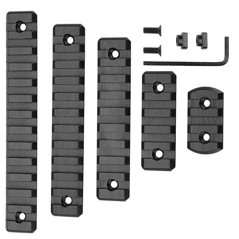 Picatin M-lok Tactical Rail Mount Rifle Scope Adapter 7 Slot - HD23