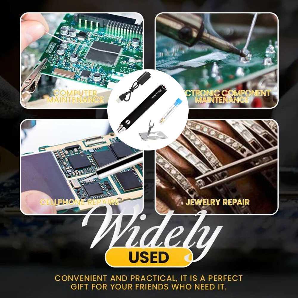 EVOD Twist Solder Wireless Iron Welding USB Rechargeable 8W - CS33 Solder Gas Portable Solder Listrik Timah Timah Solder Blower Solder Uap Setrika Uap Portable Taffware Gas Portabel Solder Tembak Blower Uap Solder Gas Tabung Gas Portable Lampu