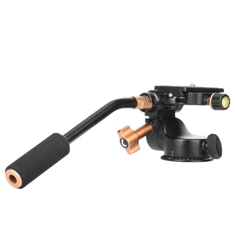 QZSD Tripod 3-Way Fluid Ball Head Quick Release Plate DSLR QZSD-08S