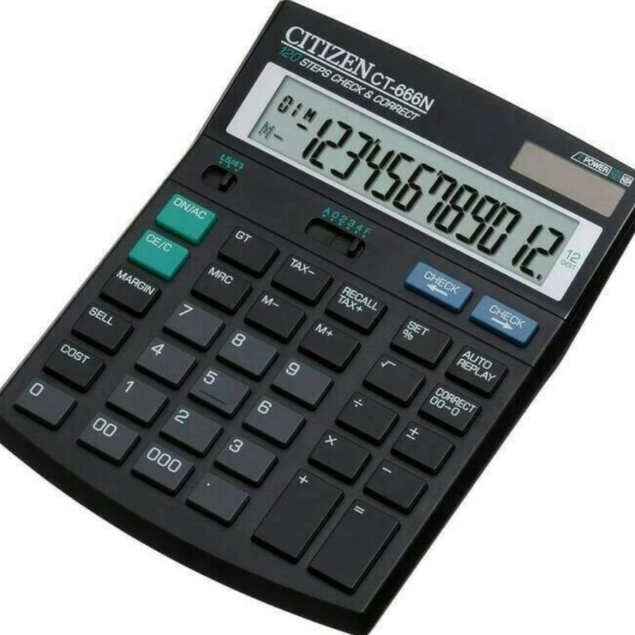 

Kalkulator CITIZEN CT-666N Calculator Check Correct Cek Ulang CT666N