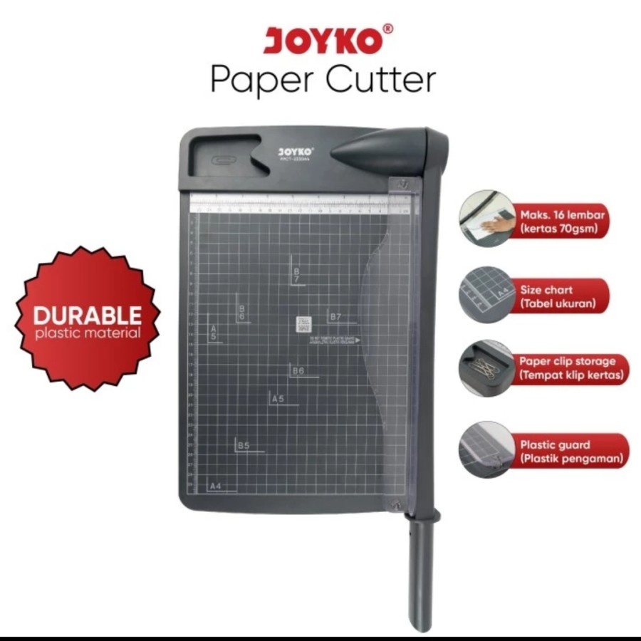 

Pemotong Kertas Joyko A4 PPCT-2330 - Paper Cutter