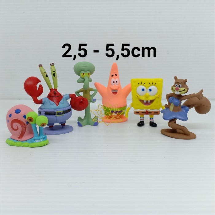 Terlaris Topper Kue Figure Spongebob Squarepants