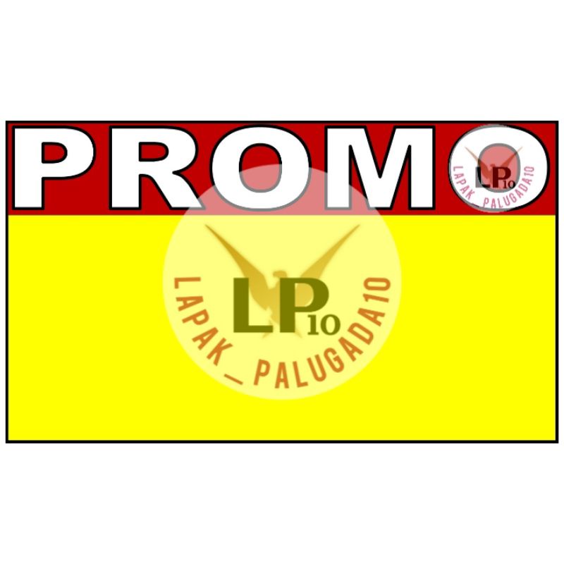 

karton kosong tebal tulisan PROMO