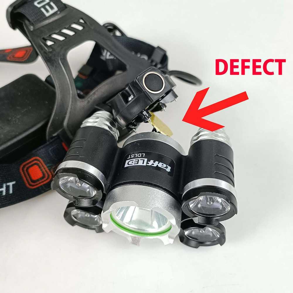 TaffLED Headlamp Cree XM-L 1T6+4XPE 16000 Lumens DL5T (OBRAL REJECT)