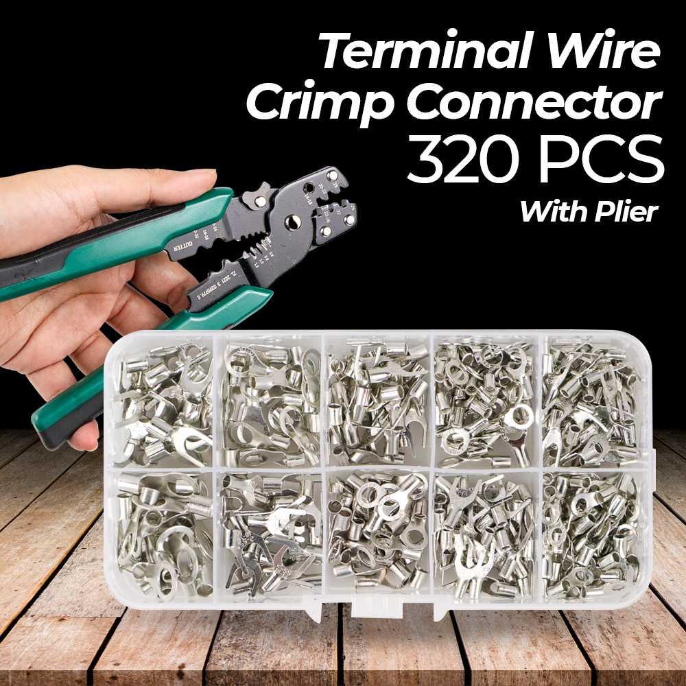 WHDZ Terminal Wire Crimp Connector Kit 320 PCS with Plier - SC6-26