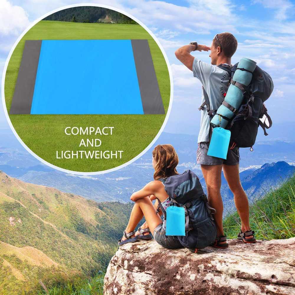 GIANTEX Karpet Lipat Camping Piknik Waterproof Mat 140 x 200cm FS-008 Matras Meteran Matras Bayi Karpet Lantai Meteran Tikar Lantai Matras Puzzle Olahraga Karpet Meteran Matras Lipat Karpet Spons Karpet Olahraga Karpet Spon Karpet Meteran Polos Karpet
