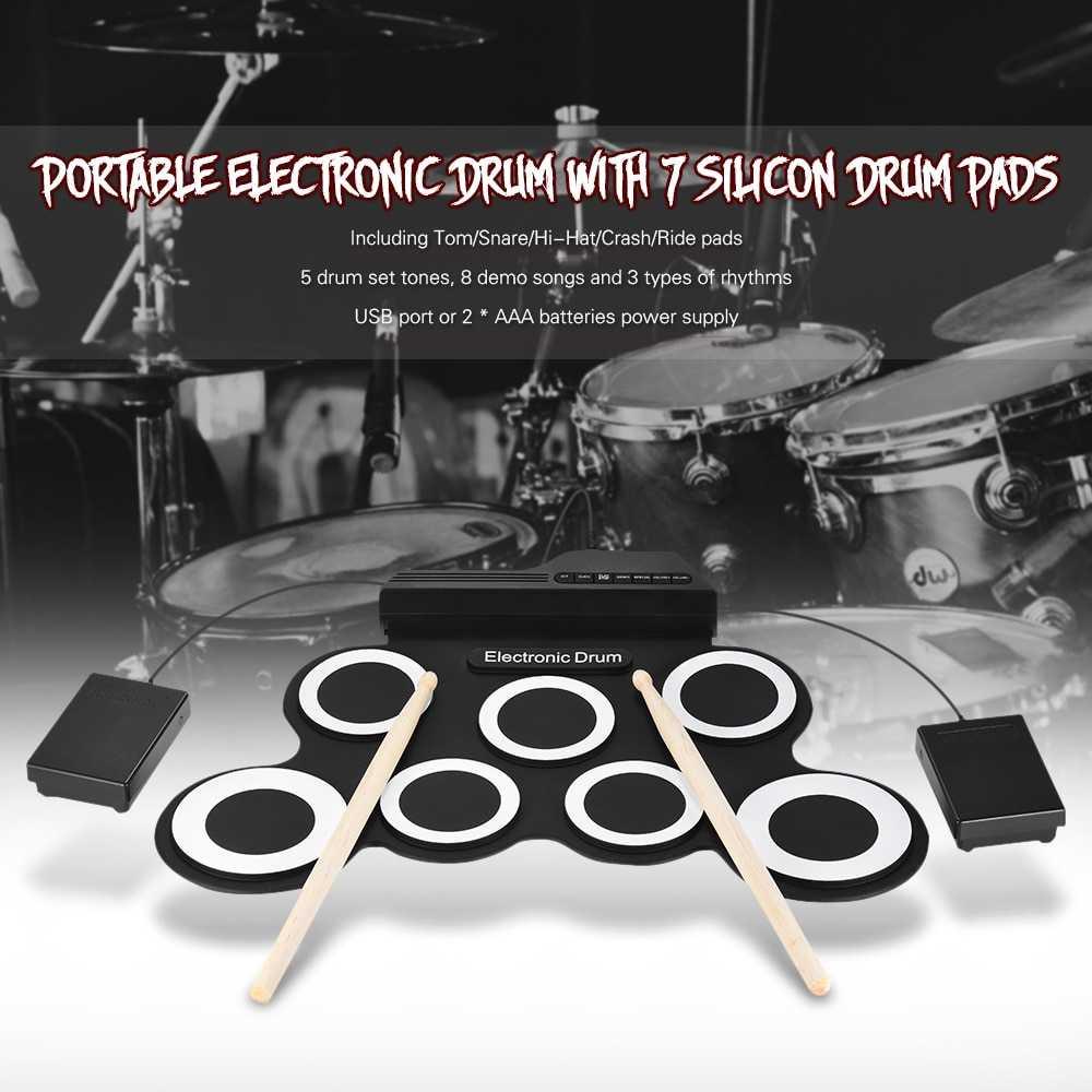 Ammoon Electronic Digital Drum Kit 7 Pads Roll Up USB Power G3002 Mainan Anak Laki Laki Mobil Remot Mainan Anak Laki Laki Mobil Remot Mainan Bayi Mainan Bayi Mainan Kunci Mainan Kunci Mainan Mini Mainan Mini Mainan Air Mainan Air Gamesir Gamesir Mainan An