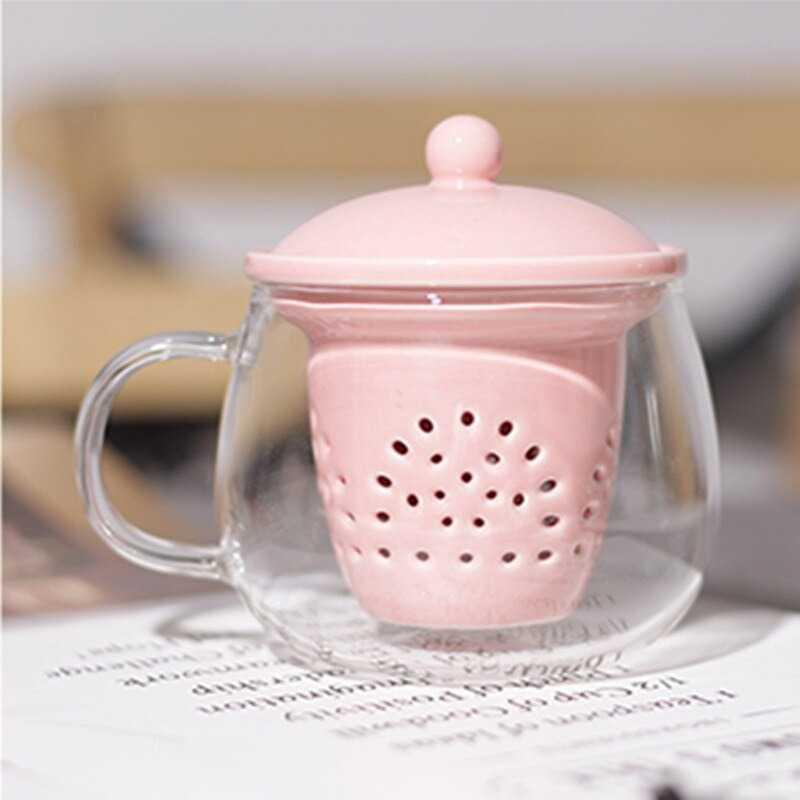 TOCACH Teko Pitcher Teh Glass Teapot Maker 360ml with Infuser - 301TCF