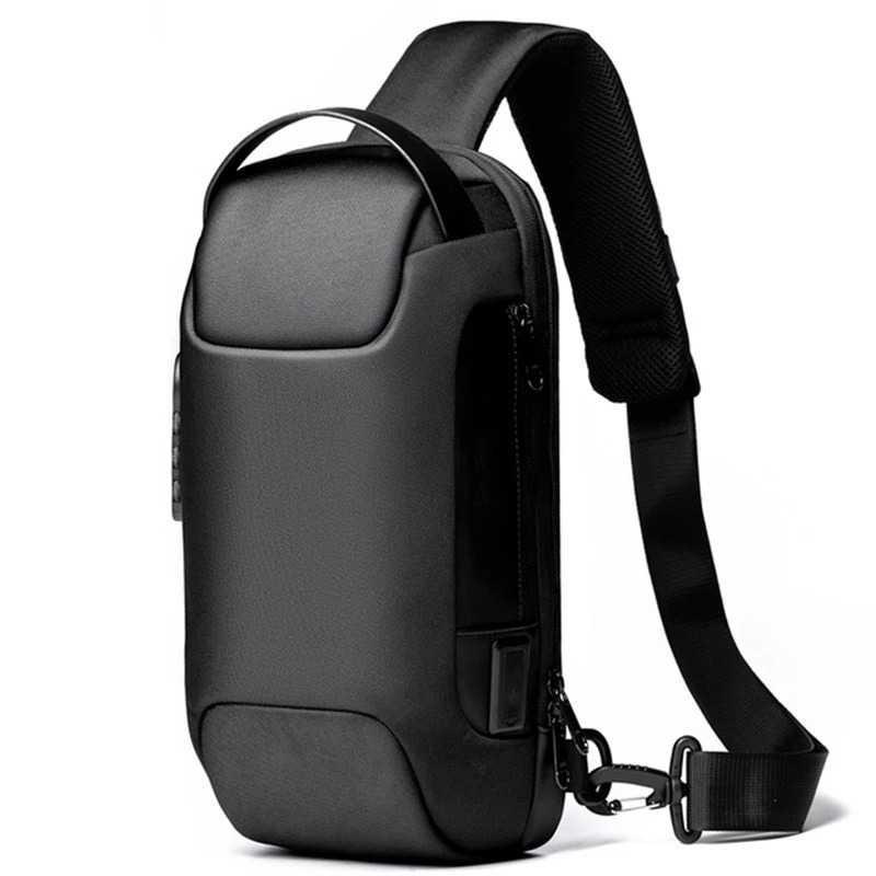 Suutoop Tas Selempang Crossbody Coded Lock with USB Charger Port P-050