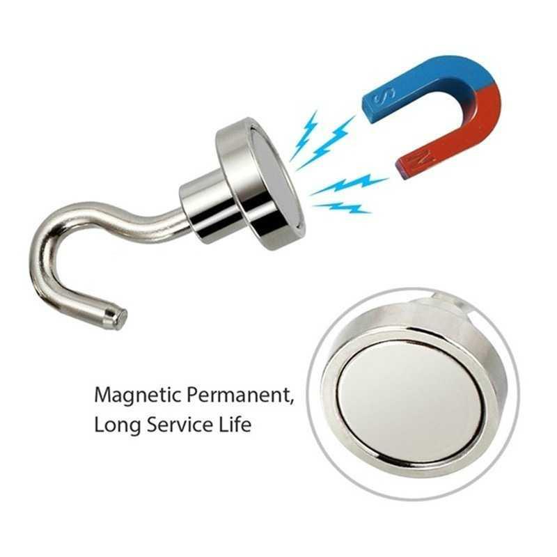 YOMI Magnet Gantungan Hook Strong Neodymium 20mm 8 PCS - D12 Gantungan Baju Baju Bayi Rak Baju Anak Hanger Baju Putih Gantungan Baju Dinding Gantungan Baju Berdiri Gantungan Baju Bayi Rak Gantungan Baju Kayu Putih Hiasan Dinding Aesthetic