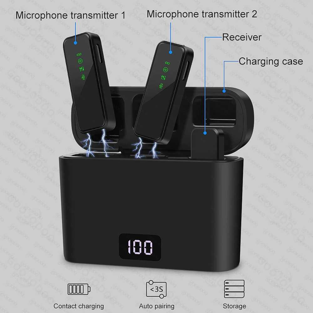 GOOJODOQ Microphone Wireless Portable Lavalier Mic Kit USB Type C GO20 Headphone Bluetooth Headphone Bluetooth Microphone Youtuber Microphone Youtuber Haedphone Bluetooth Haedphone Bluetooth Iphone Second Murah Iphone Second Murah Eirphone Bluetooth Eirph