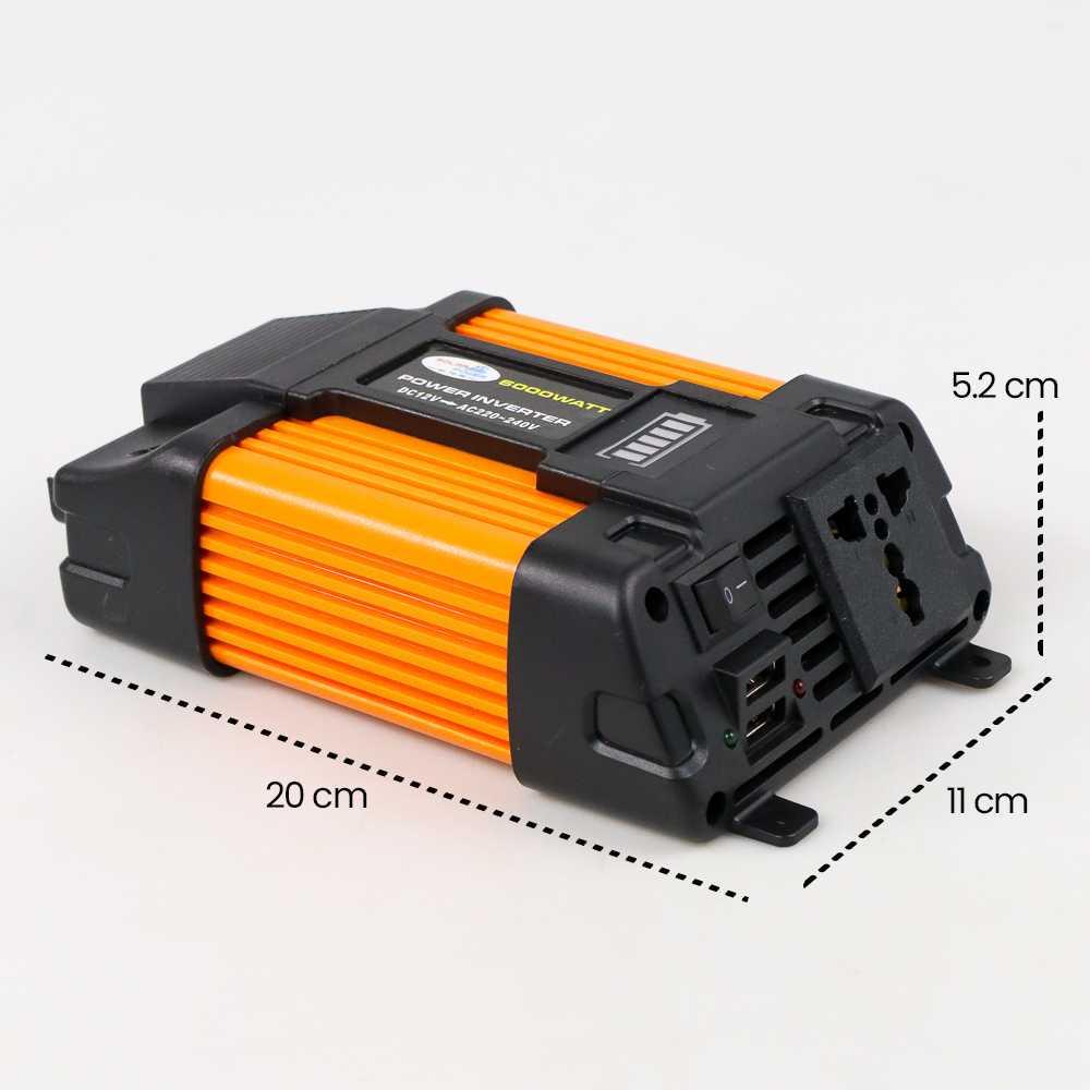 Tancredy Car Power Inverter Transformer DC 12V to AC 220V 6000W - Tcy101