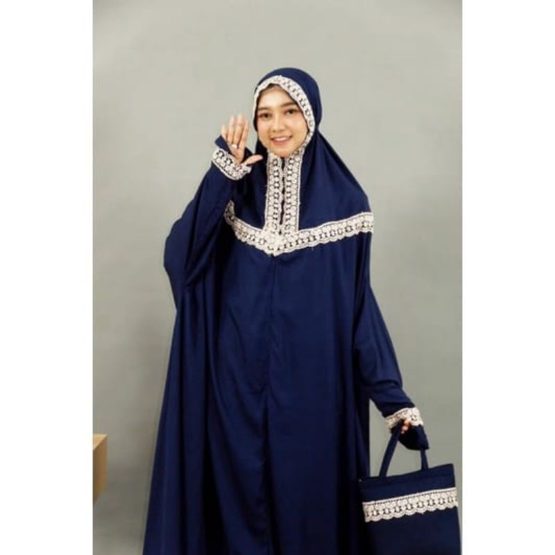 [New Arrival] Tren Mukena Mukena Terusan Tazbiyah Ponco Mukena Terusan Mukena 2 In 1 Mukena Rayon Fr