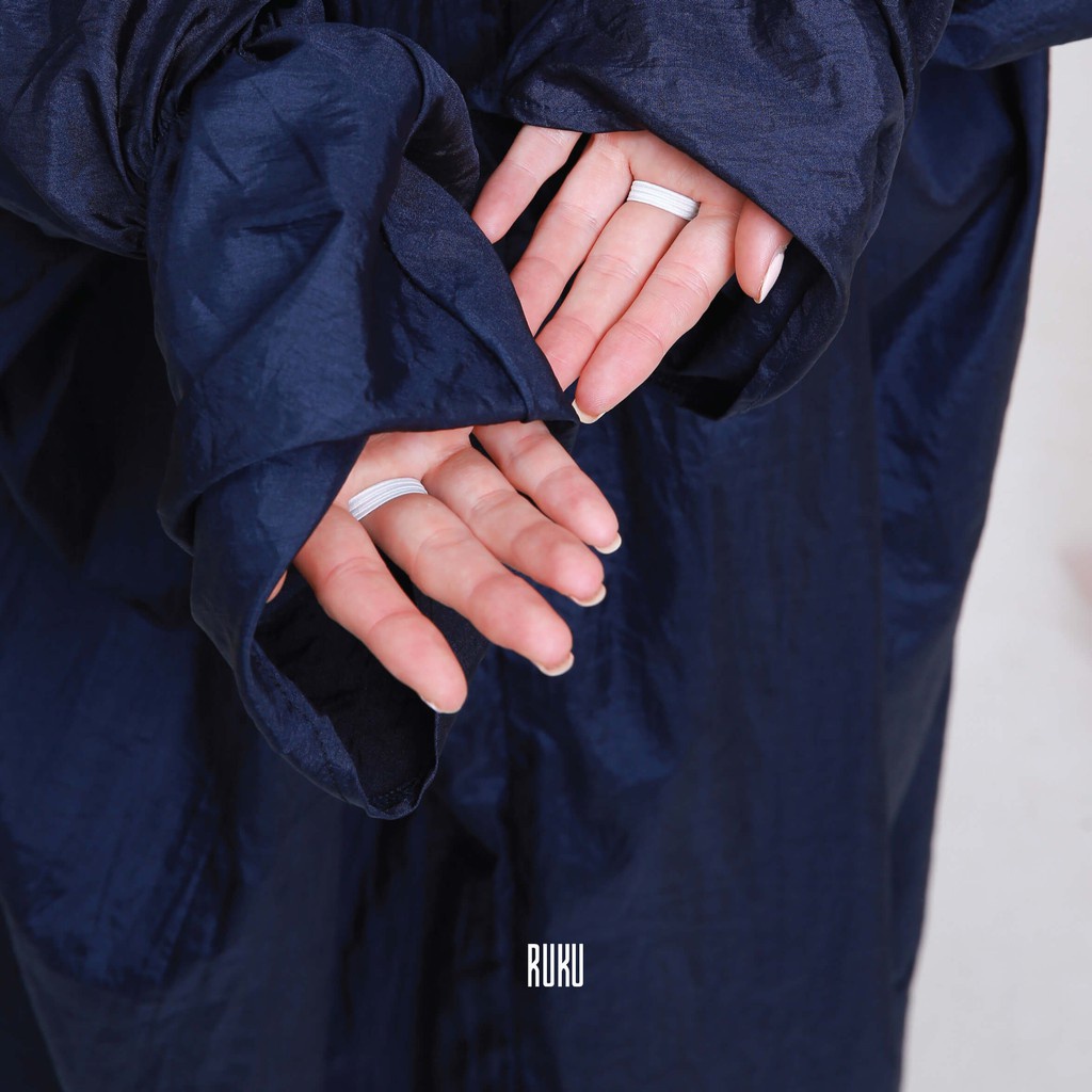 [Ready] Mukenah Wanita Dewasa Mukena Instan Tala Navy √ G28 / Mukena 3 In 1 Crinkle Airflow Mukena D