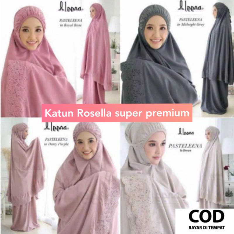 Limited Mukena Dewasa Mukena Siti Khadijah Katun Rosella Original Lembut Adem Tebal Terkini R74 / Mu