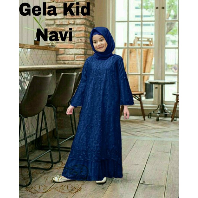 Maxi Gela Kid/Maxi Kondangan/Gamis Anak Perempuan Model Baru