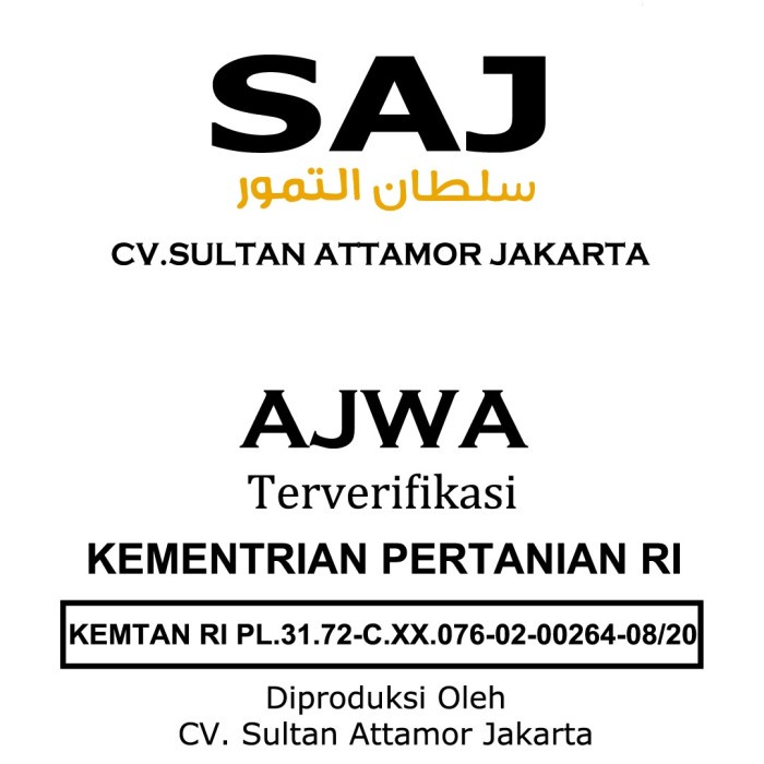 

✨NEW✨ -Kurma Ajwa Medium Premium 500gr / Ajwa Nabi Original- 2.2.23